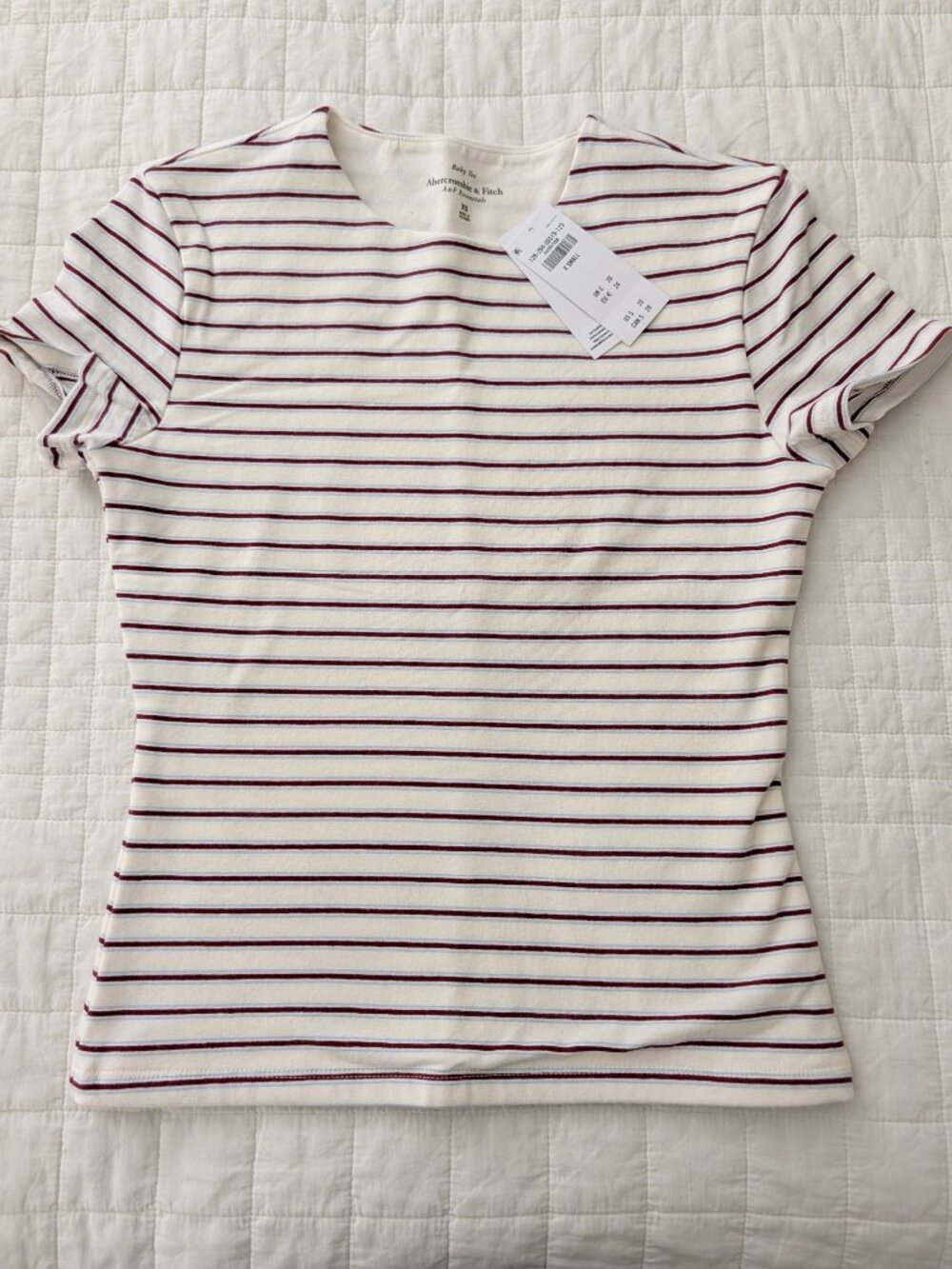 Abercrombie & Fitch Women's Double-Lined Baby Tee, XS